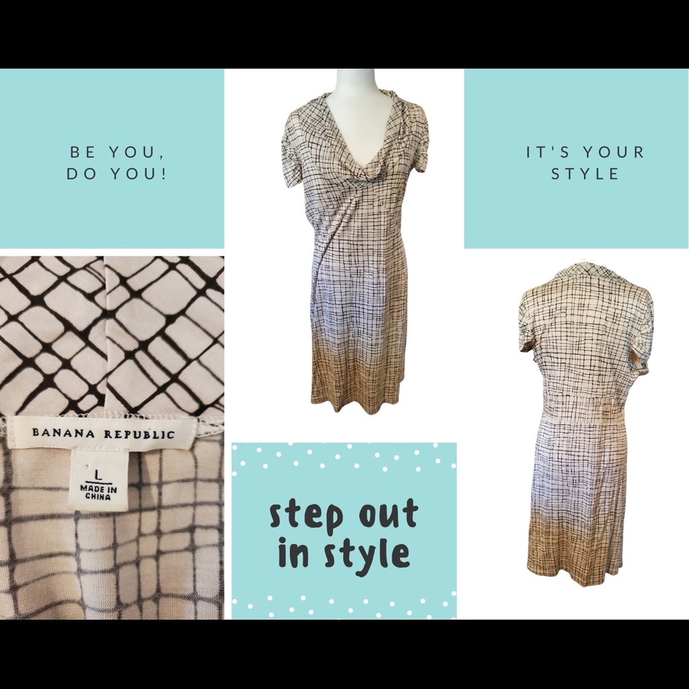 Banana Republic Coquette Cowl & Cap Dress